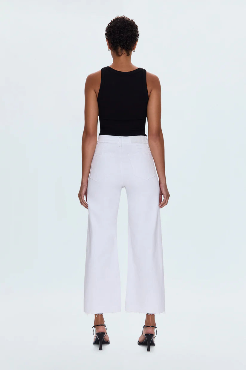 Penny High Rise Wide Leg Jean in Blizard