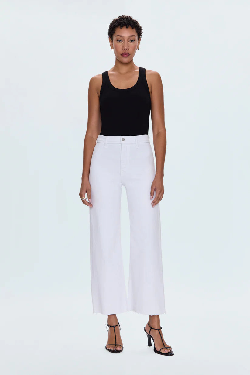 Penny High Rise Wide Leg Jean in Blizard