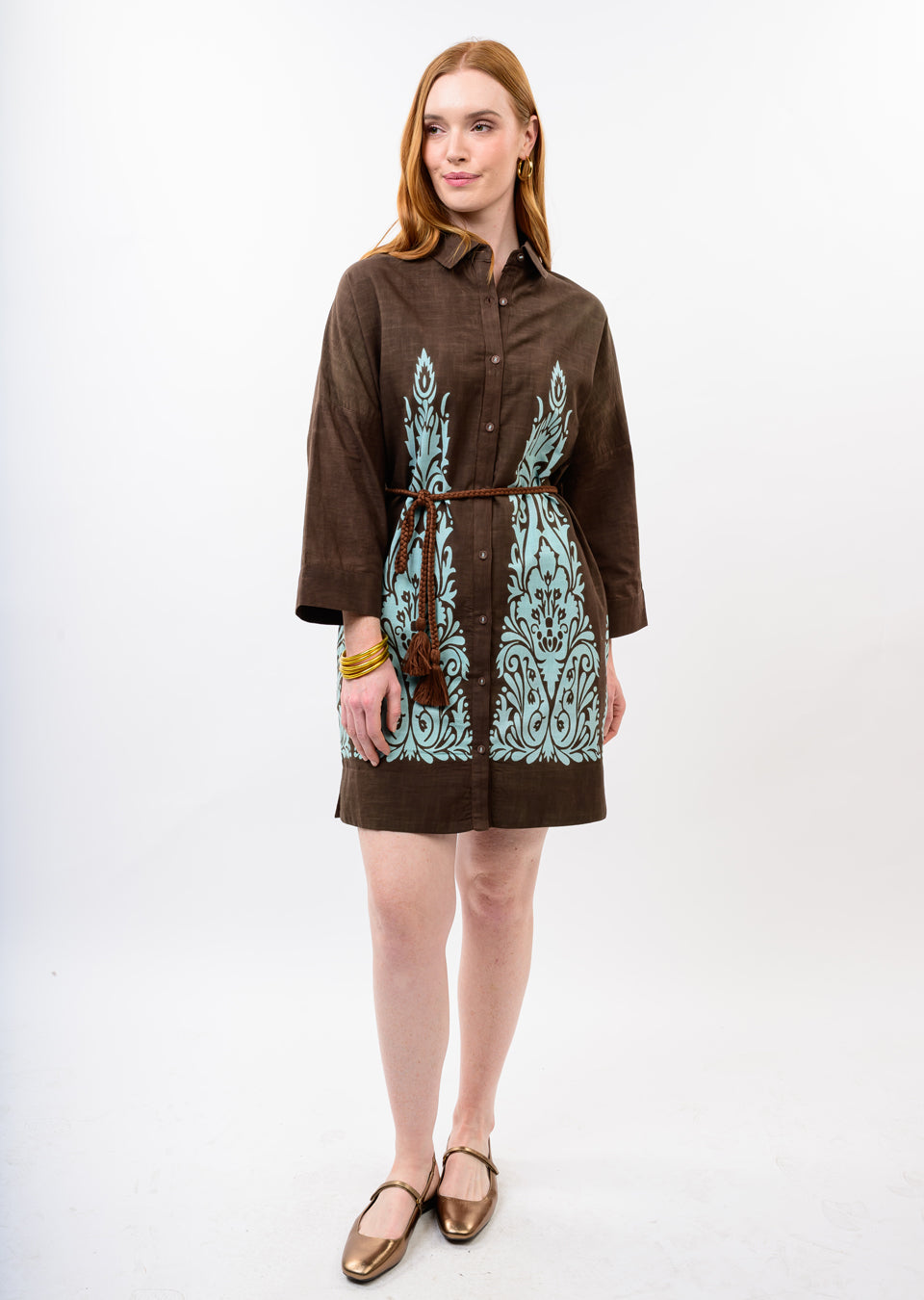 Chestnut Shift Dress