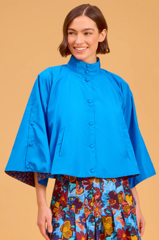 Capelet in True Blue