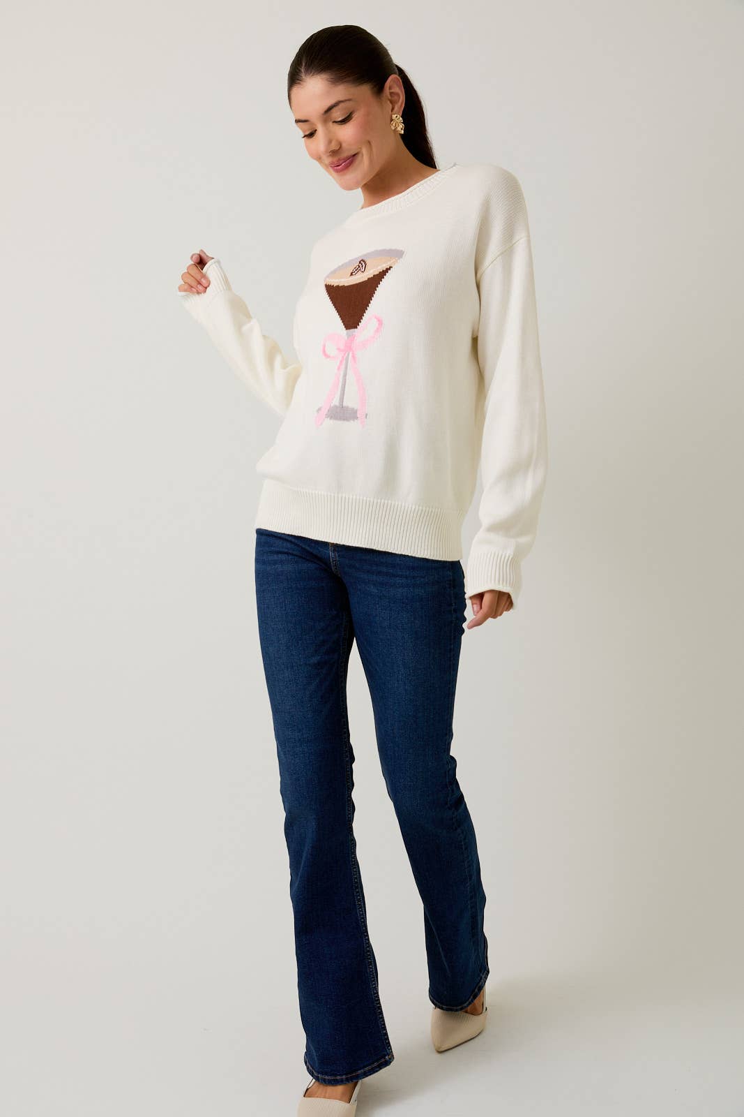 Espresso Martini Roll Neck Sweater