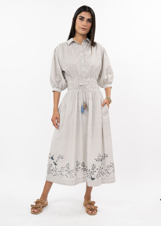Bird on a Wire Midi Dress
