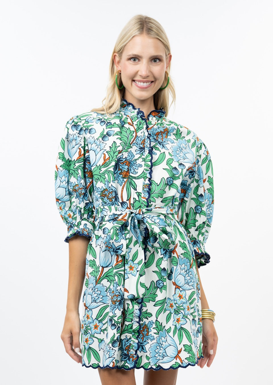 Bluebell Scallop Trim Dress