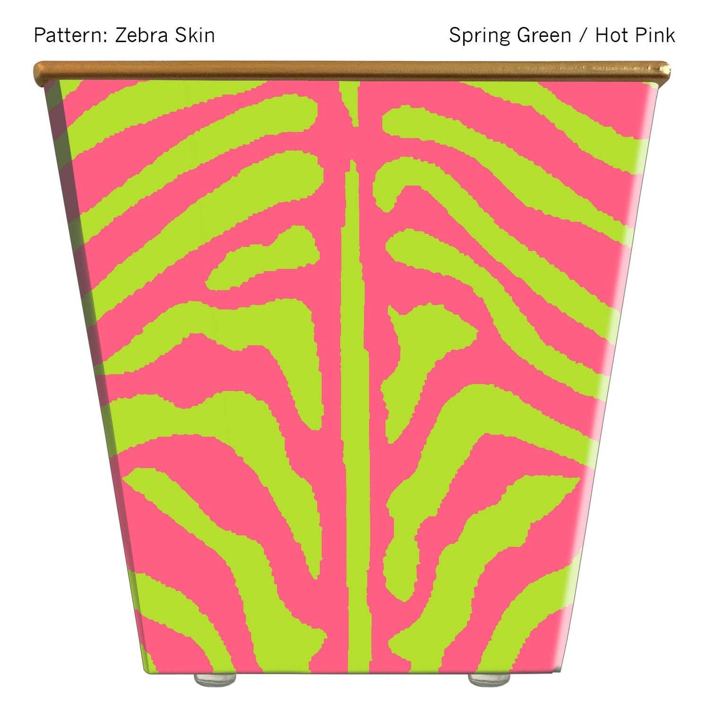 Large Cachepot Container: Zebra