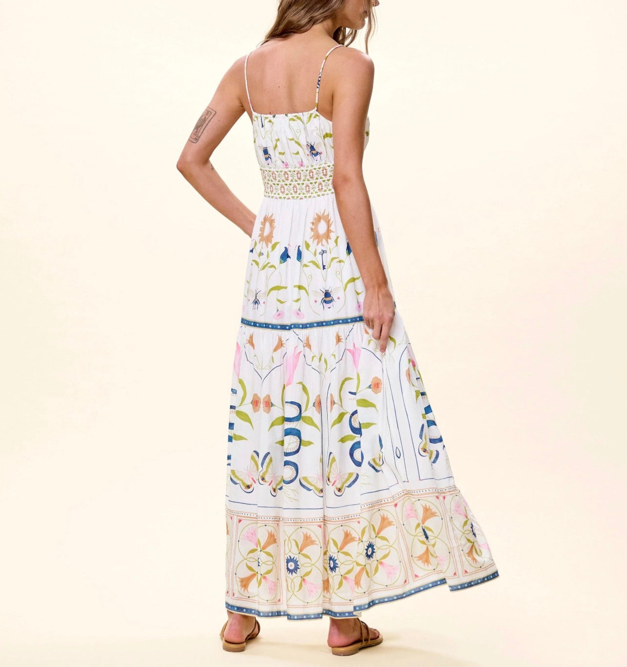 Adria Ankle Dress in Montecito Print