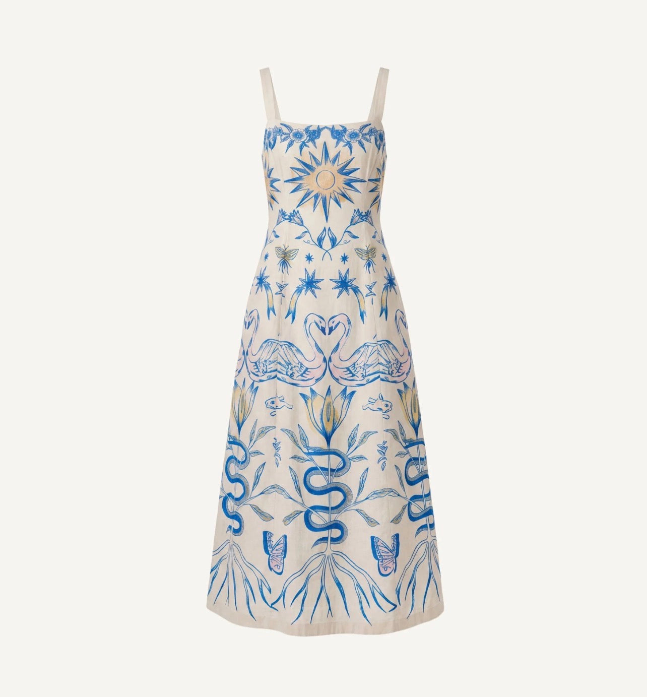 Shelly Ankle Dress in Lunada Print