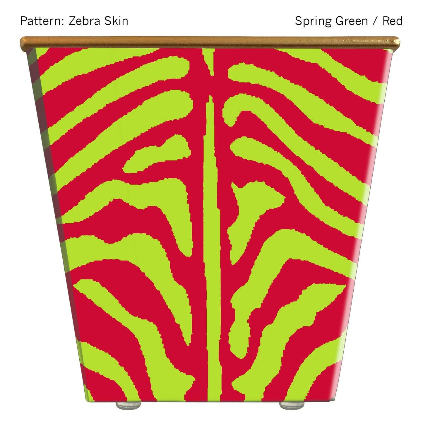 Large Cachepot Container: Zebra