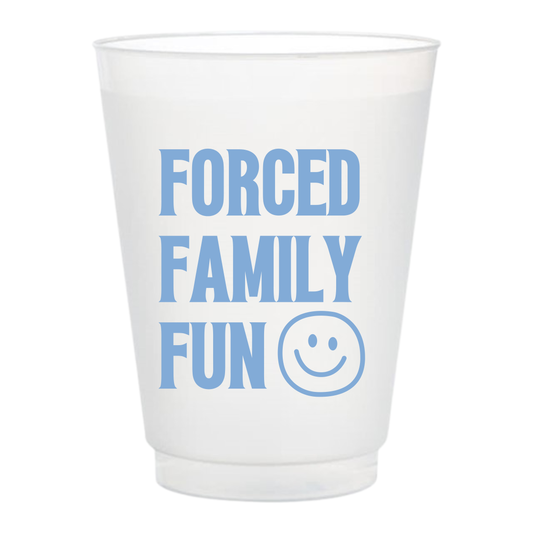 Forced Family Fun Frosted Cups