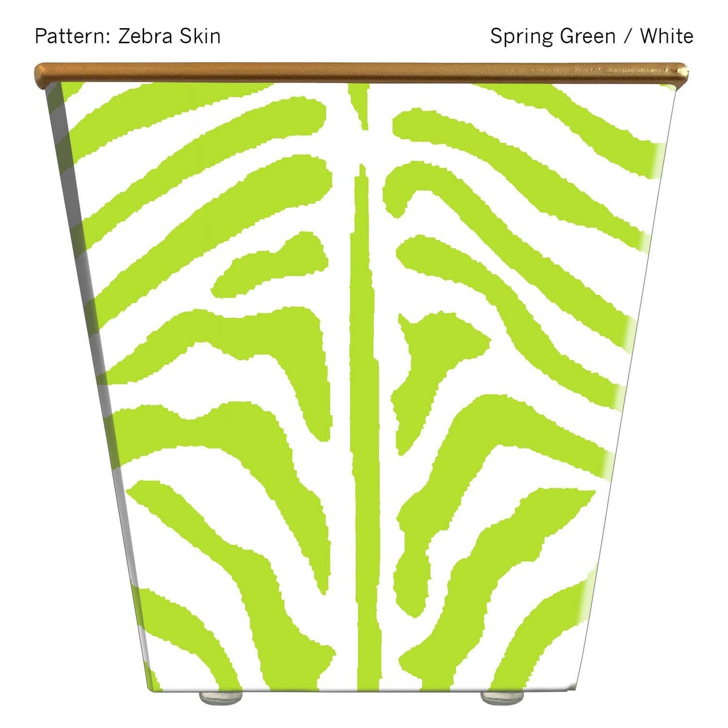 Large Cachepot Container: Zebra