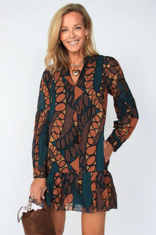 Alani Mini Dress in Dark Saguaro