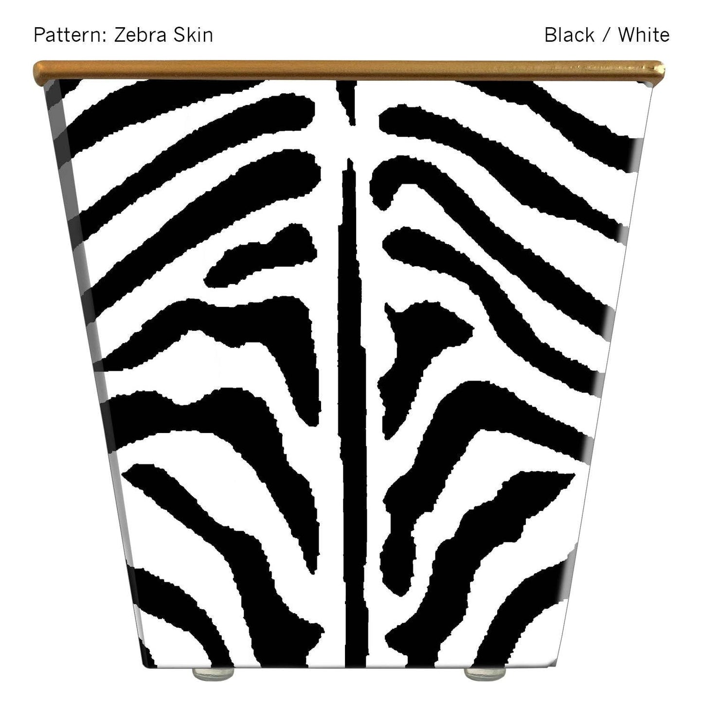 Large Cachepot Container: Zebra