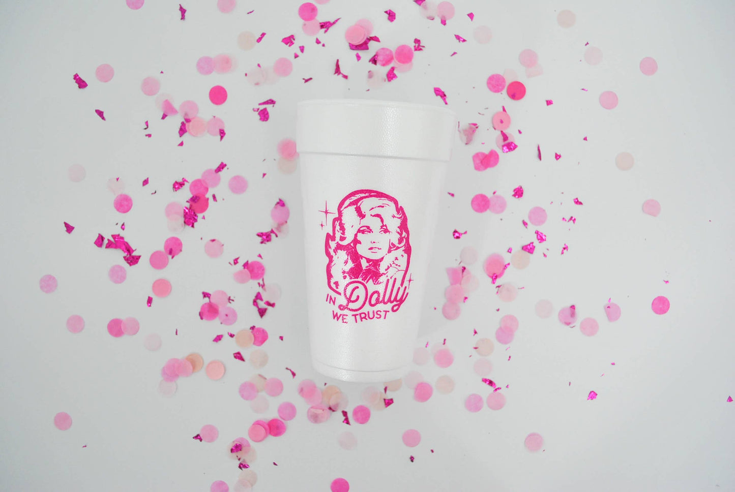 20oz. Styrofoam Cup 10 Pack Sleeve {In Dolly We Trust}