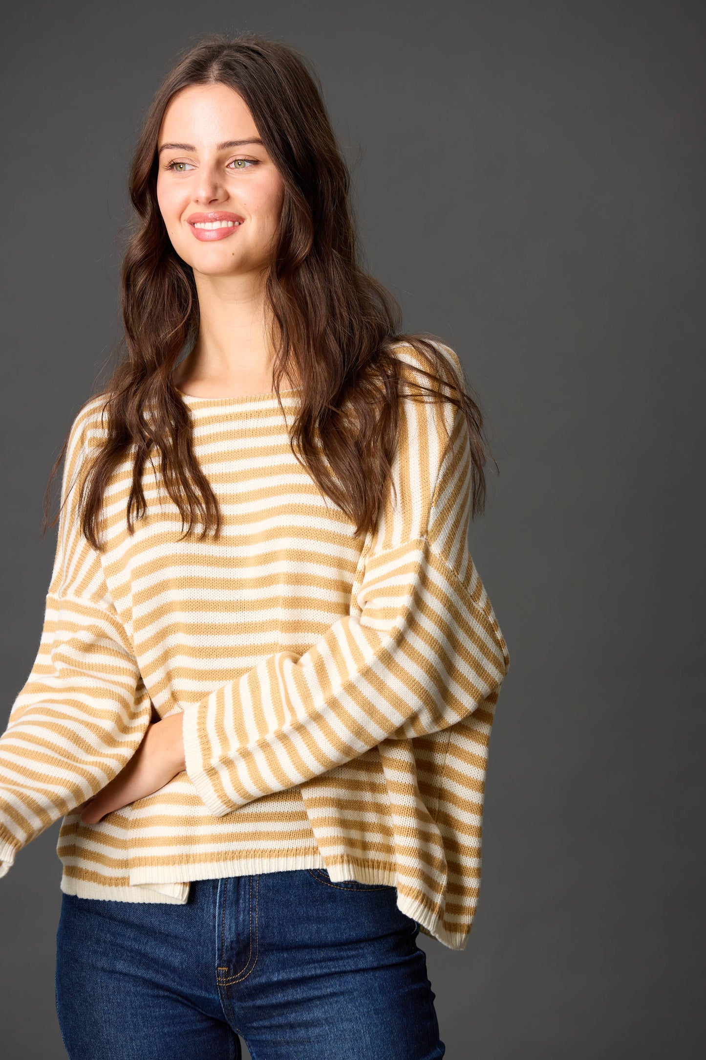 Striped T-Body Sweater