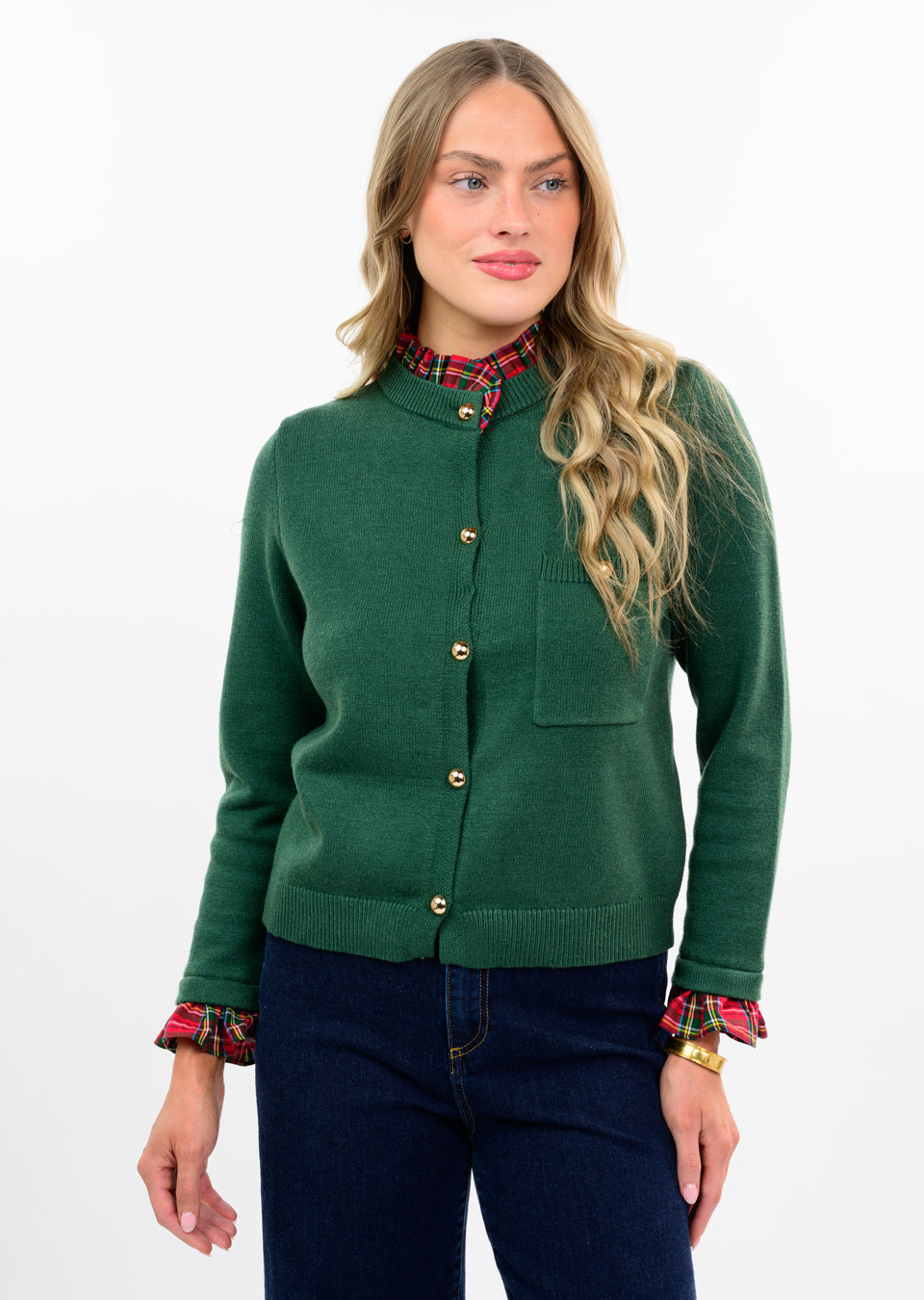 Hunter Tartan Cardigan