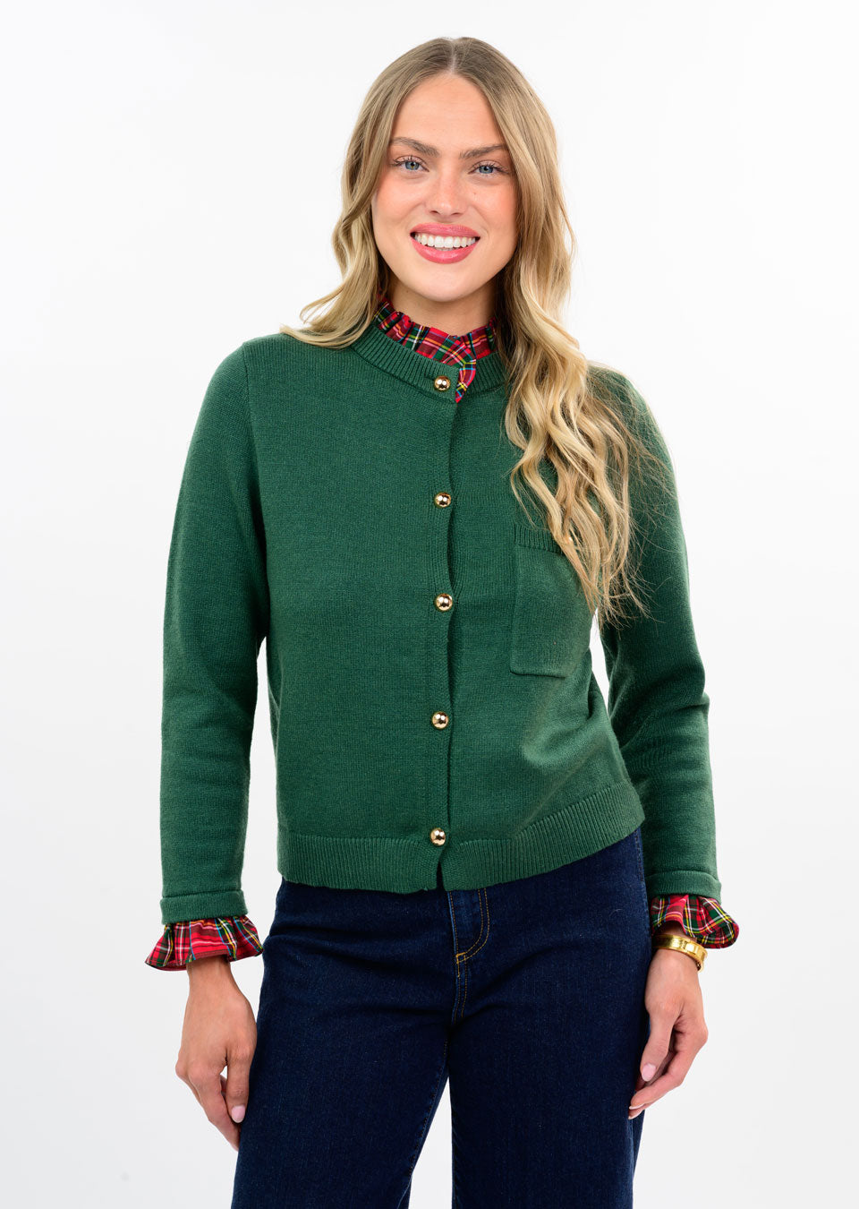 Hunter Tartan Cardigan