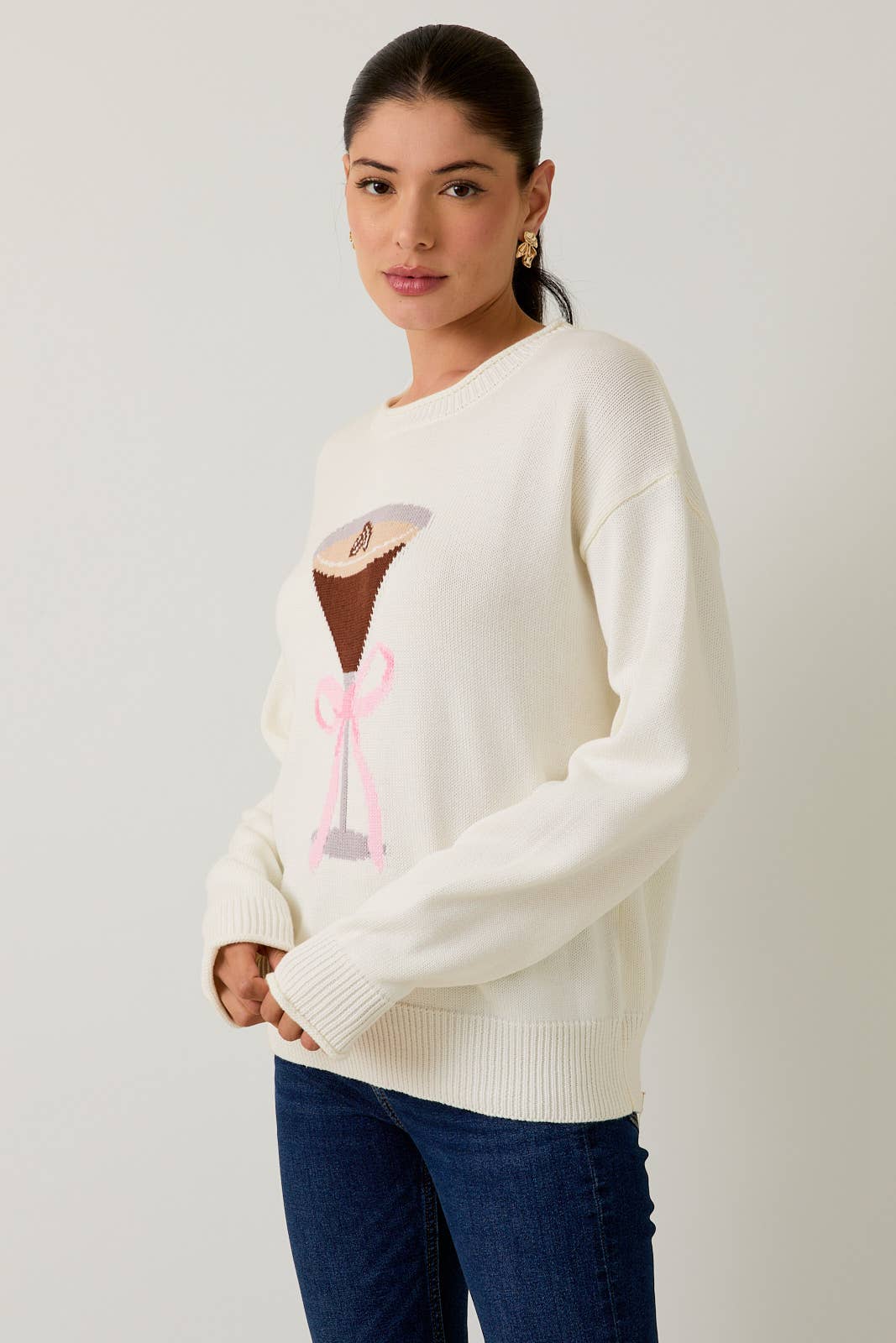 Espresso Martini Roll Neck Sweater
