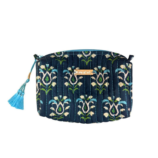 Rosemary Indigo Signature Small Cosmetic Bag