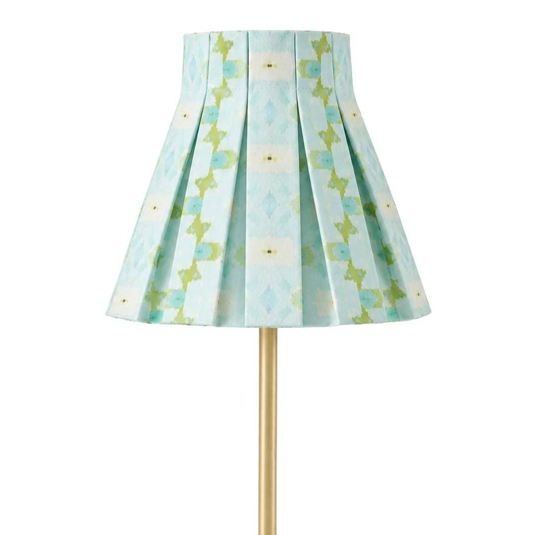 Chloe Blue Box Pleat Shade Cover