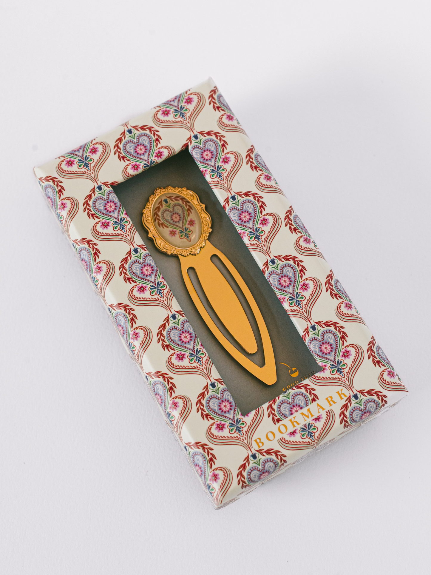 Folk Heart Metal Clip Bookmark