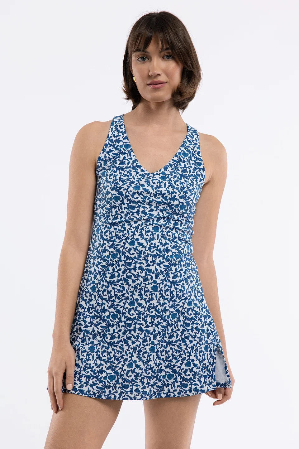 Campbell Dress in Porcelain Floral