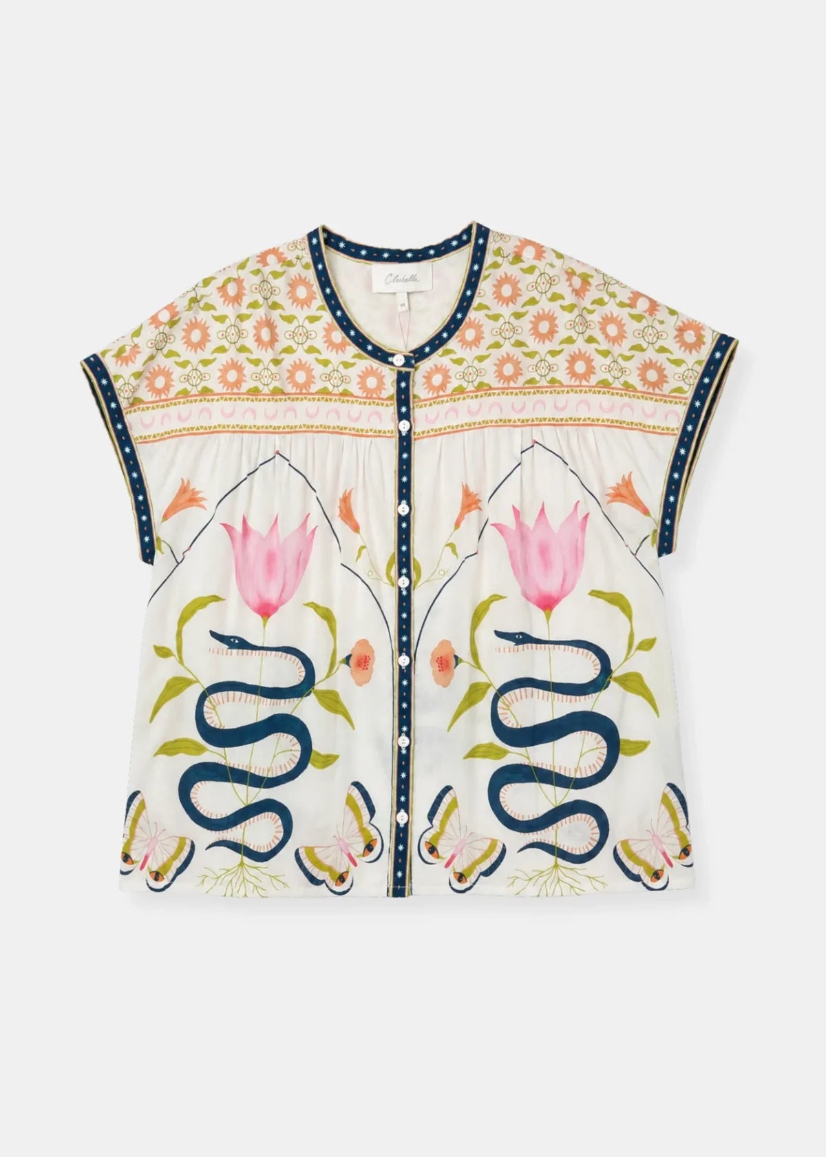 Hadley Top in Montecito Print