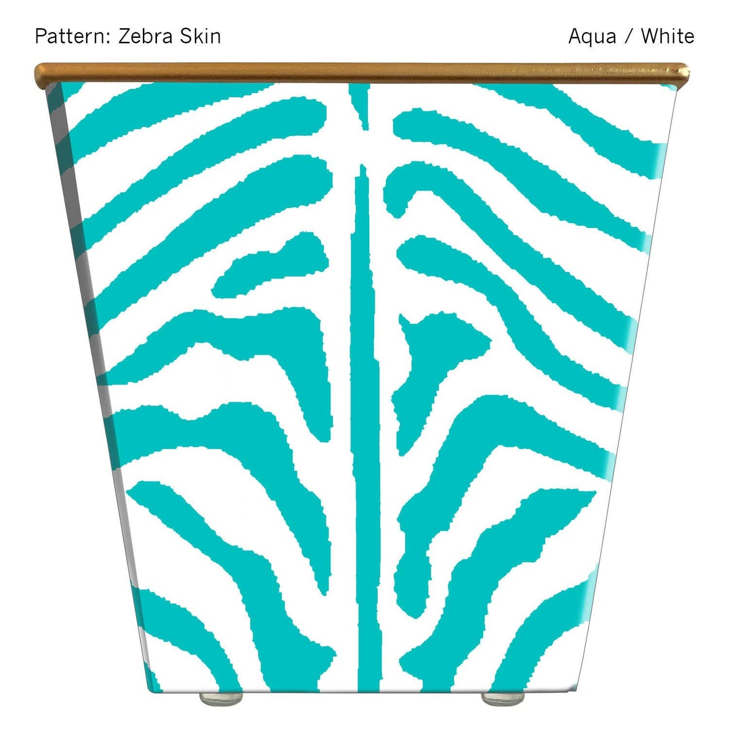 Large Cachepot Container: Zebra