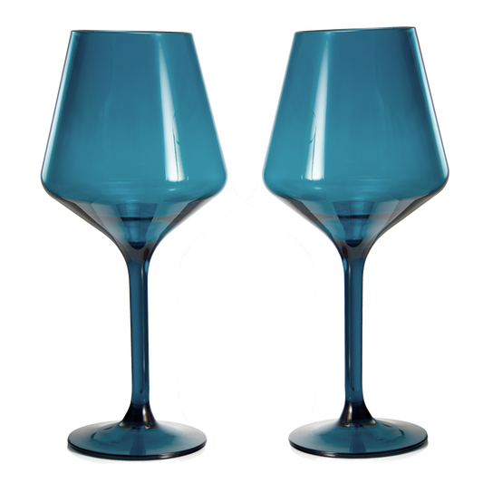 Floating Acrylic Plastic Stemmed Wine Glass