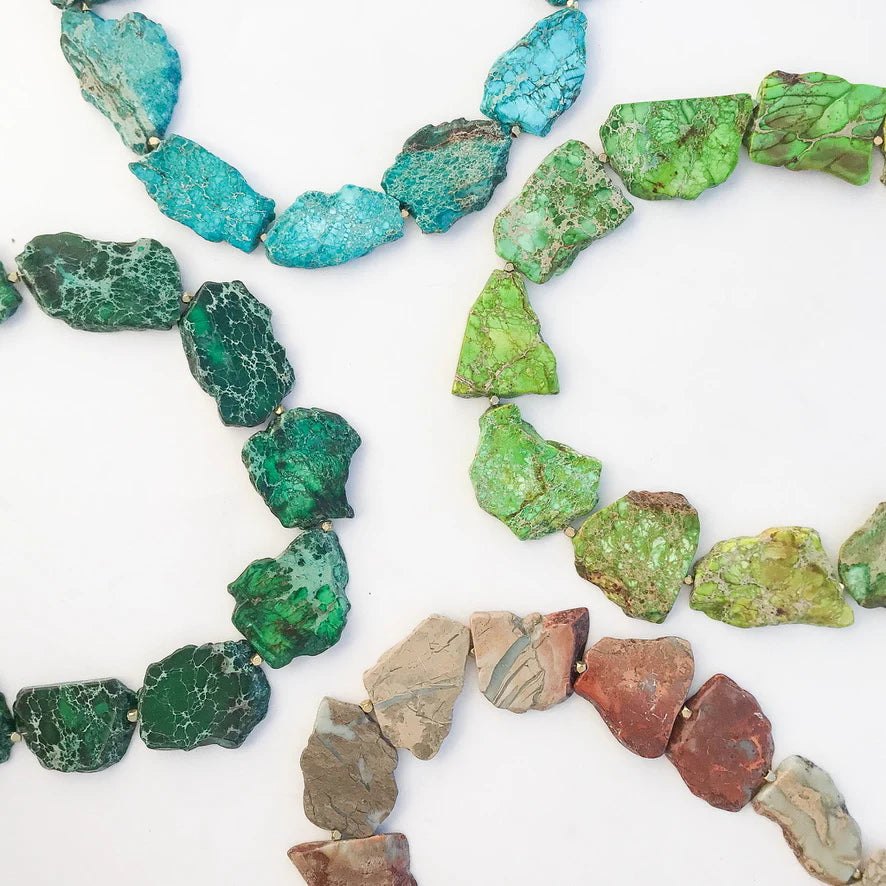 Gemstone Slab Necklace