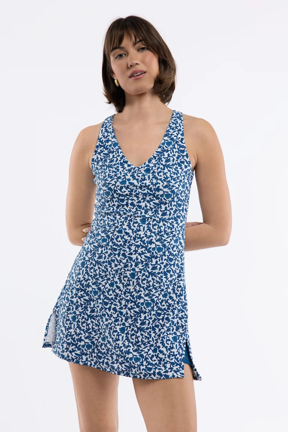 Campbell Dress in Porcelain Floral