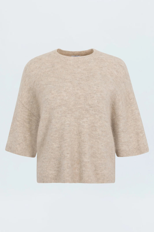 Shiloh S/S Crewneck Sweater in Oatmeal