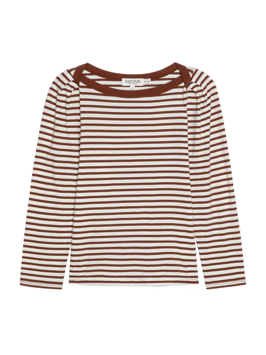 Amelie Top in Sable Stripe