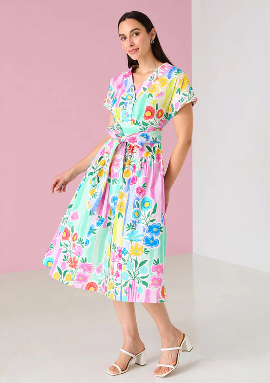 Andrea Dress in Multi Dandelion Daze