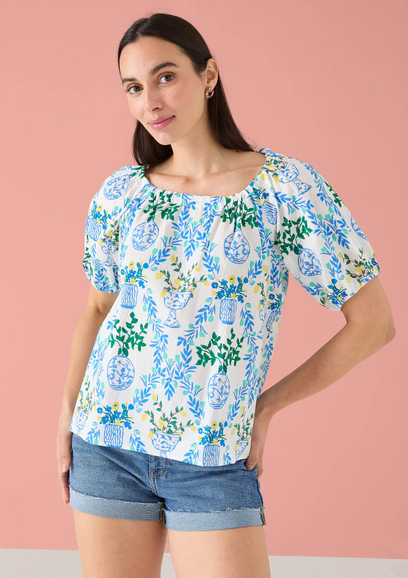 Ava Top in Lemon