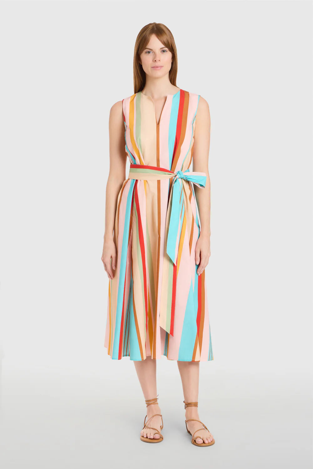 Annie Dress in Amberline Stripes