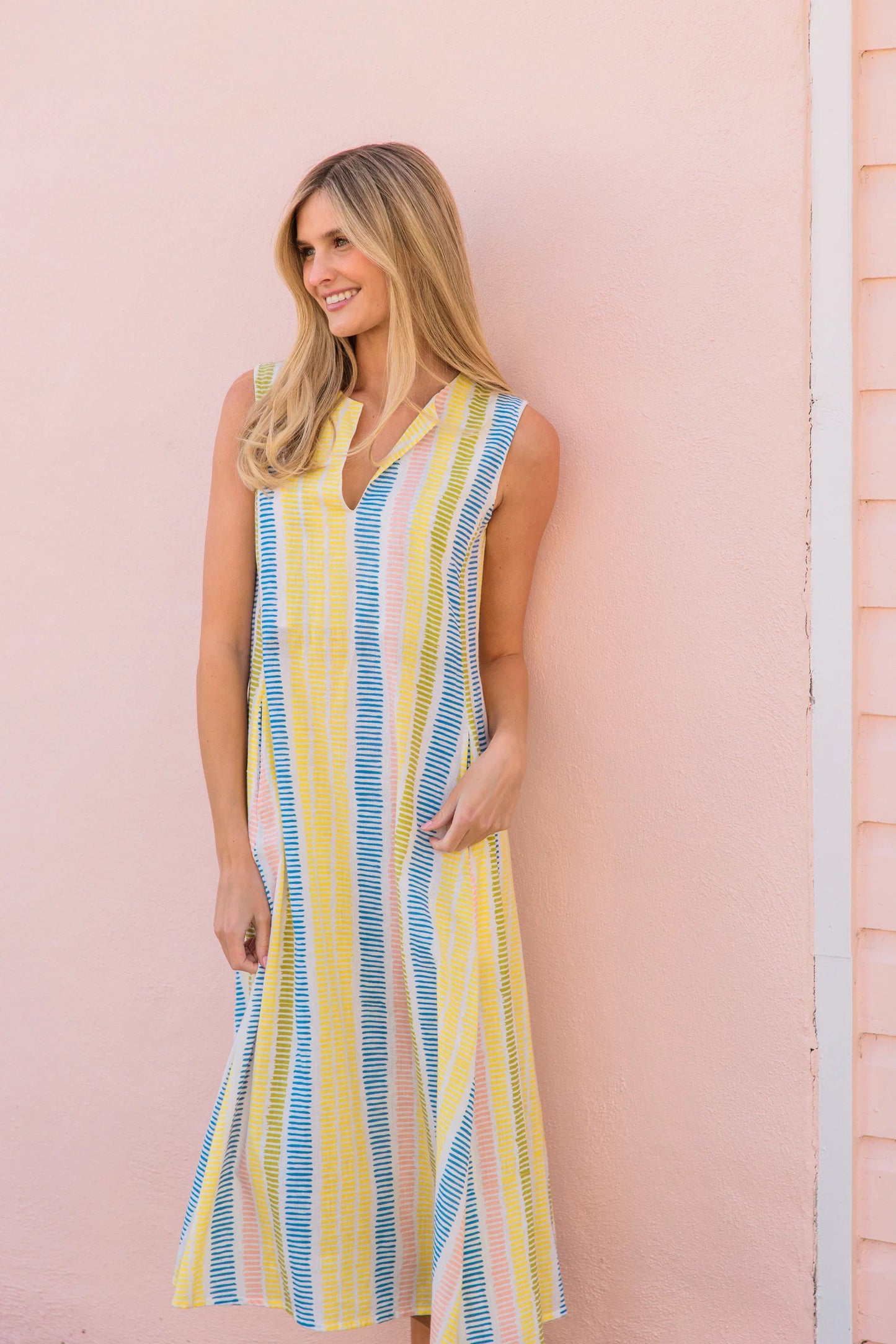 Annie Dress in Gasparilla Stripes