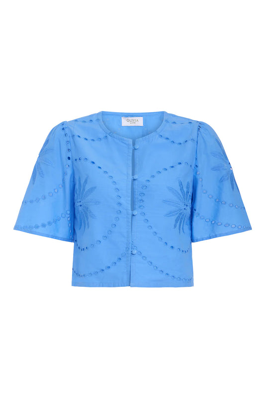 Heidi Top in Azul Lace
