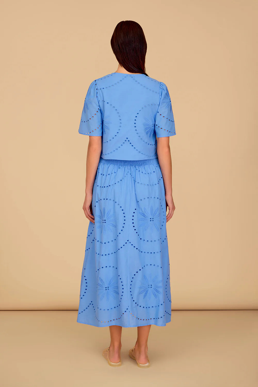 Georgia Skirt in Azul Lace