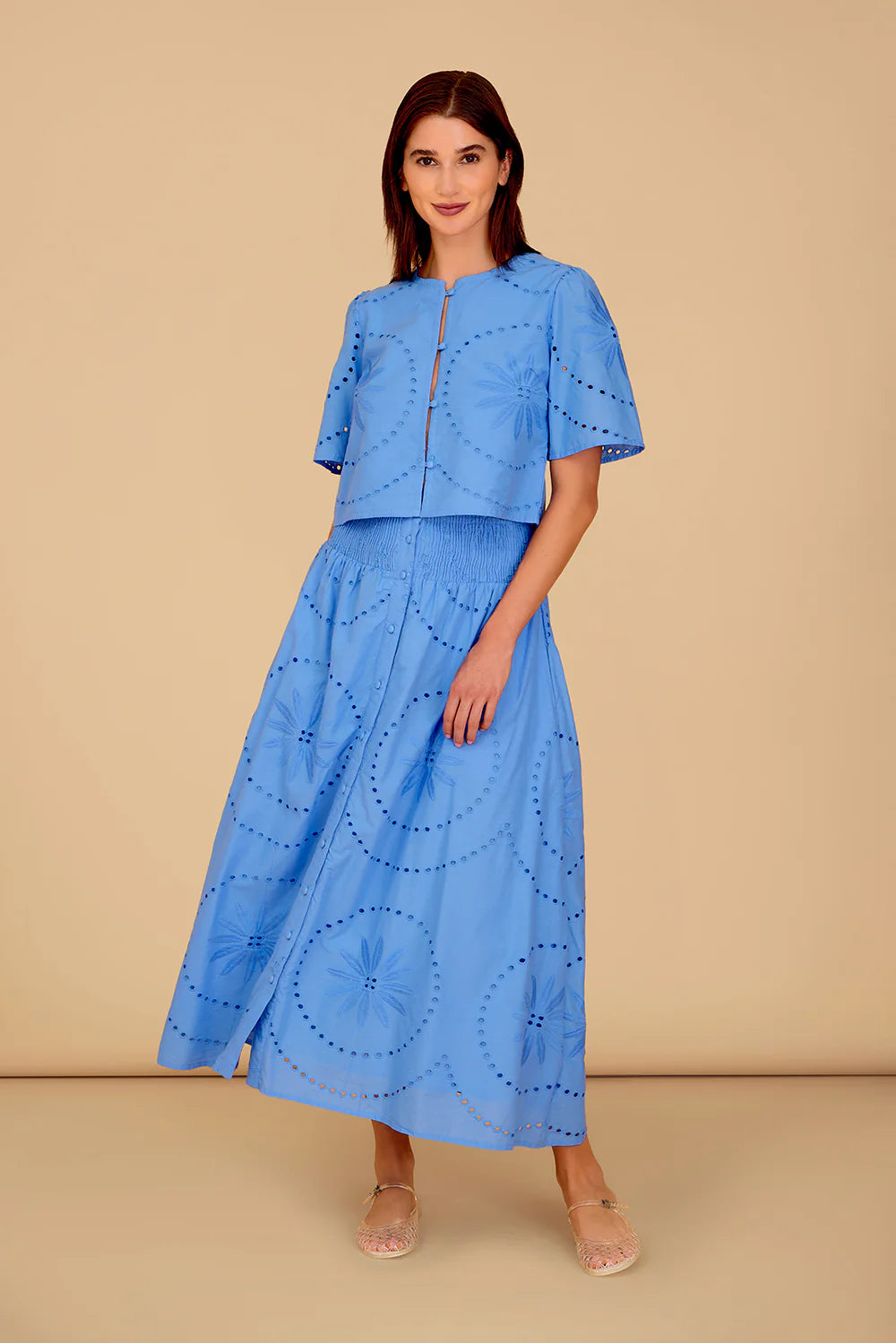 Georgia Skirt in Azul Lace – The Central Newnan