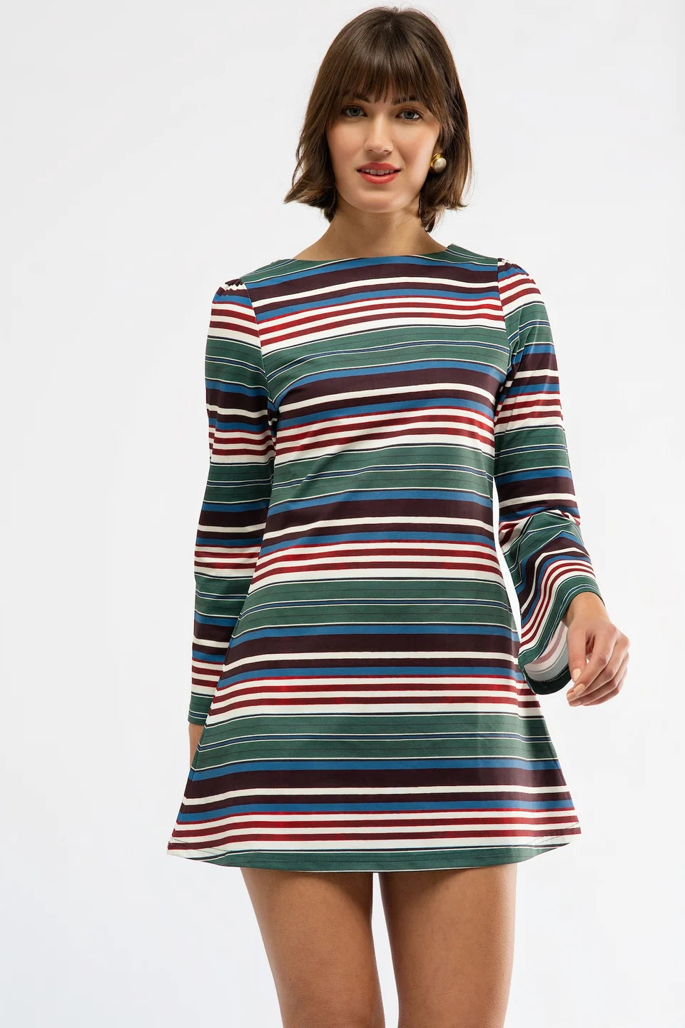 Ellen Dress in Crew Stripe