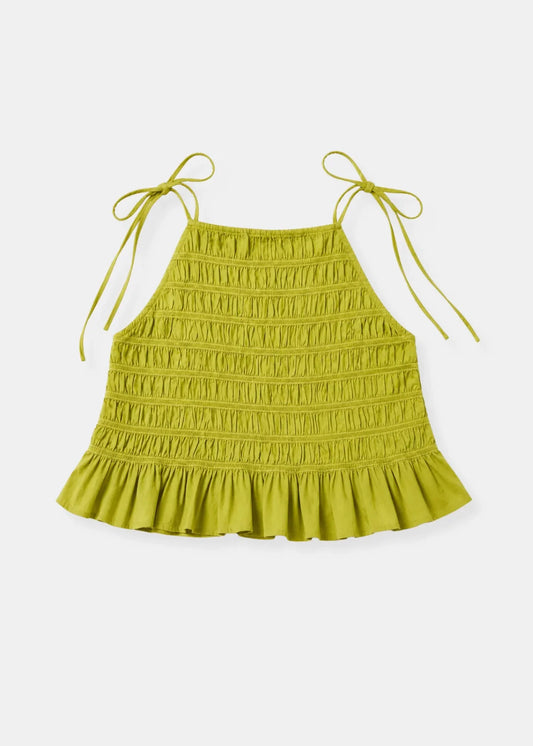 Leota Top in Green Envy
