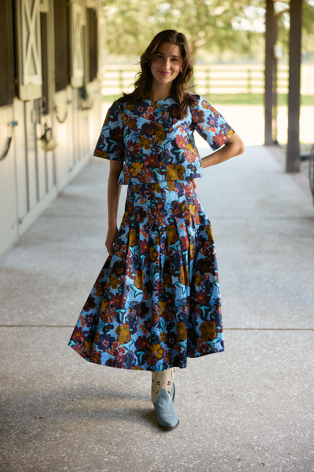 Harrison Skirt in Marfa Bloom