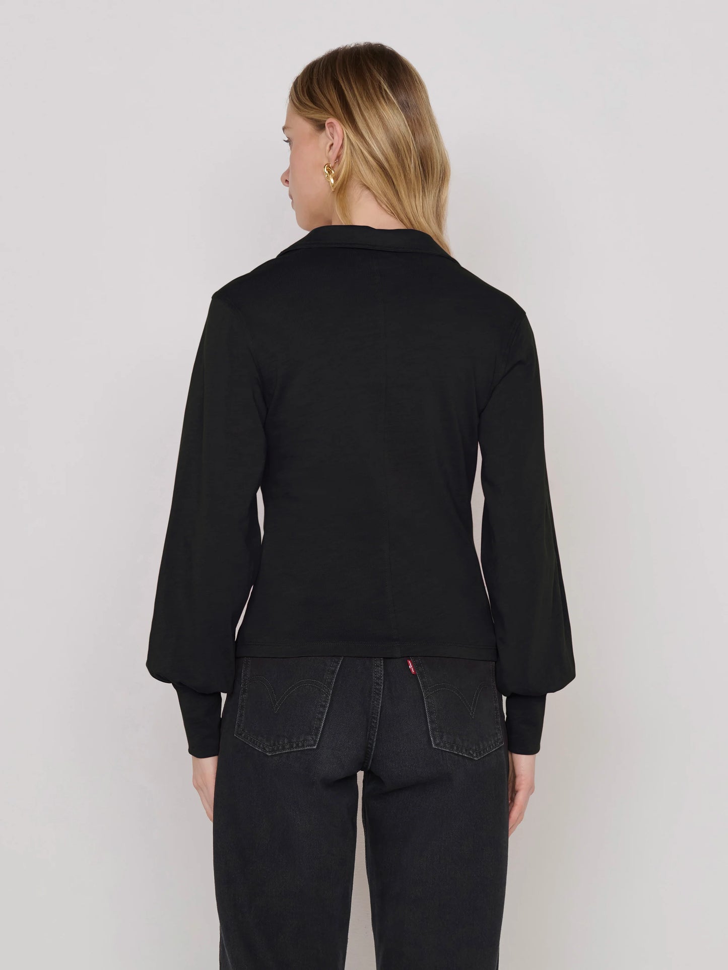 Bonnie Snap Top in Jet Black