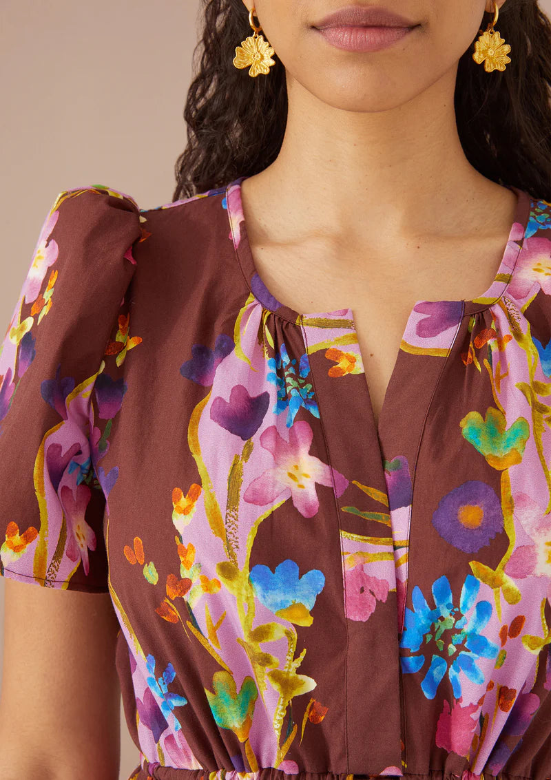 Bonnie Dress in Prairie Floral Cinnamon