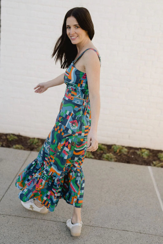 Brianna Skirt in Blue Turq