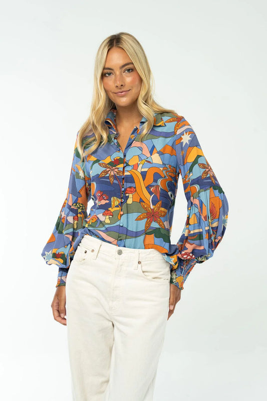 Samantha Top in Blue