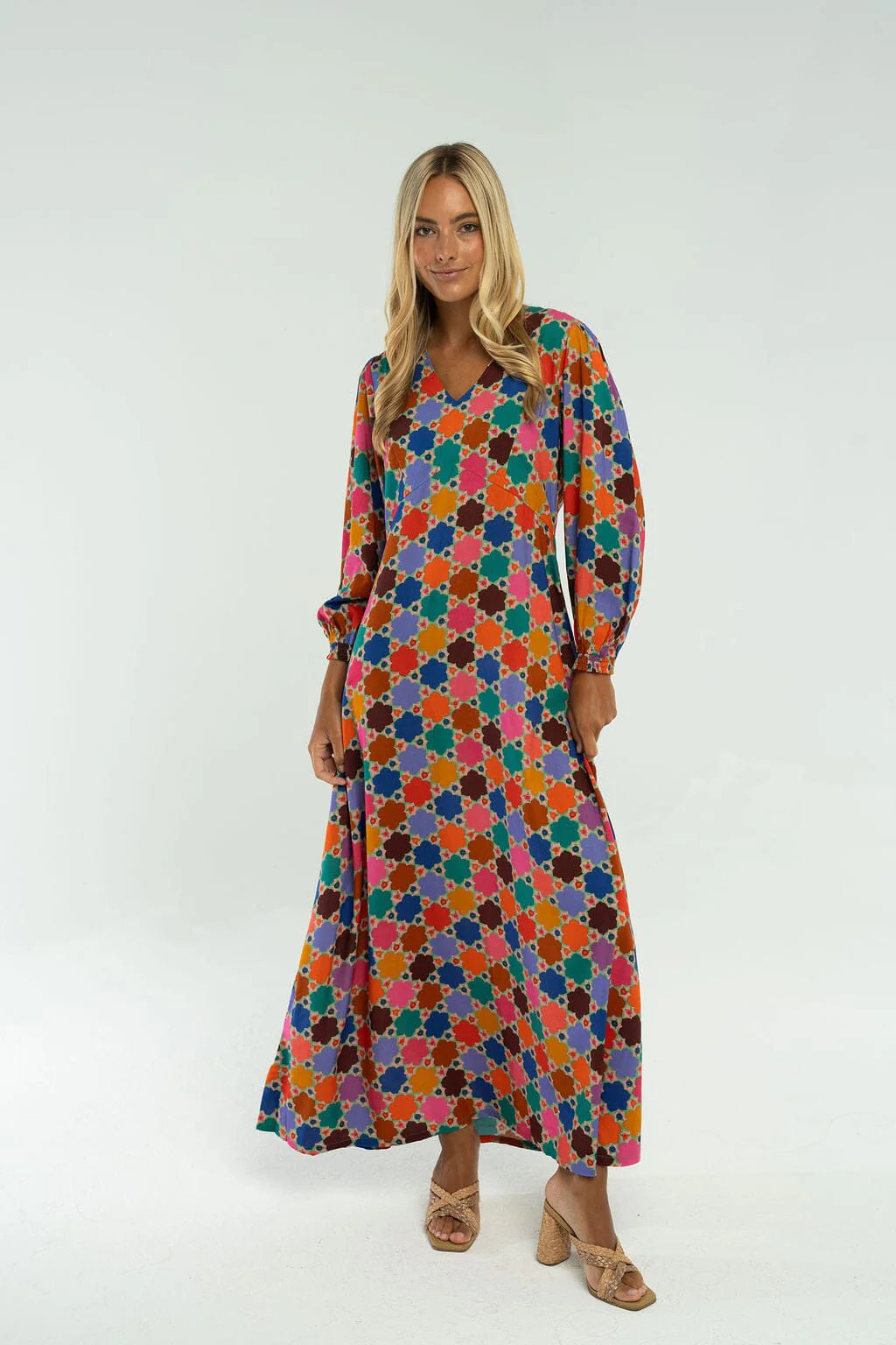 Layla Maxi Dress in Multi