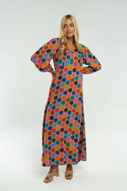 Layla Maxi Dress in Multi