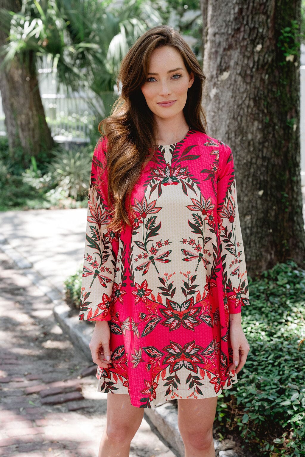 Nina Mini Dress in Candy Pink