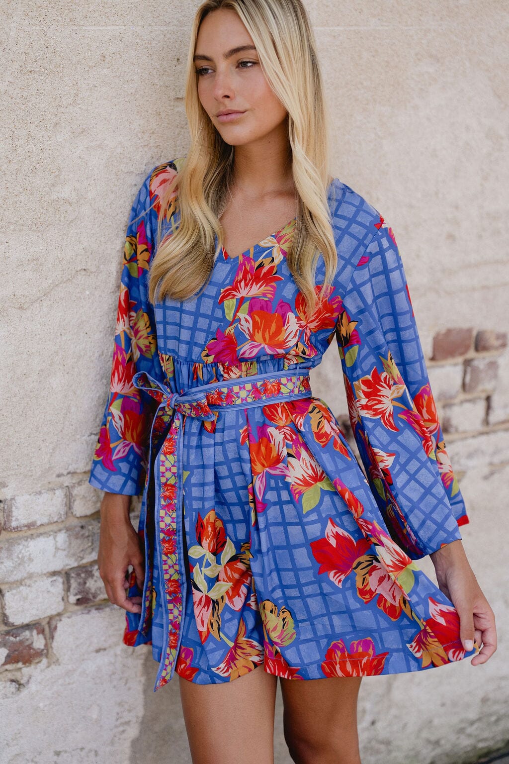 Lucia Mini Dress in Carolina Blue
