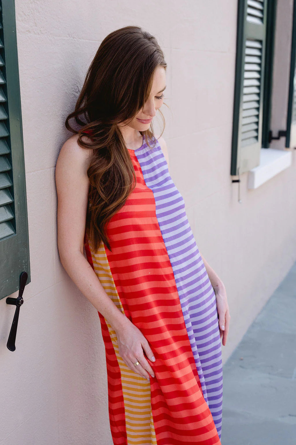 Stephe Maxi Dress in Multi Stripe